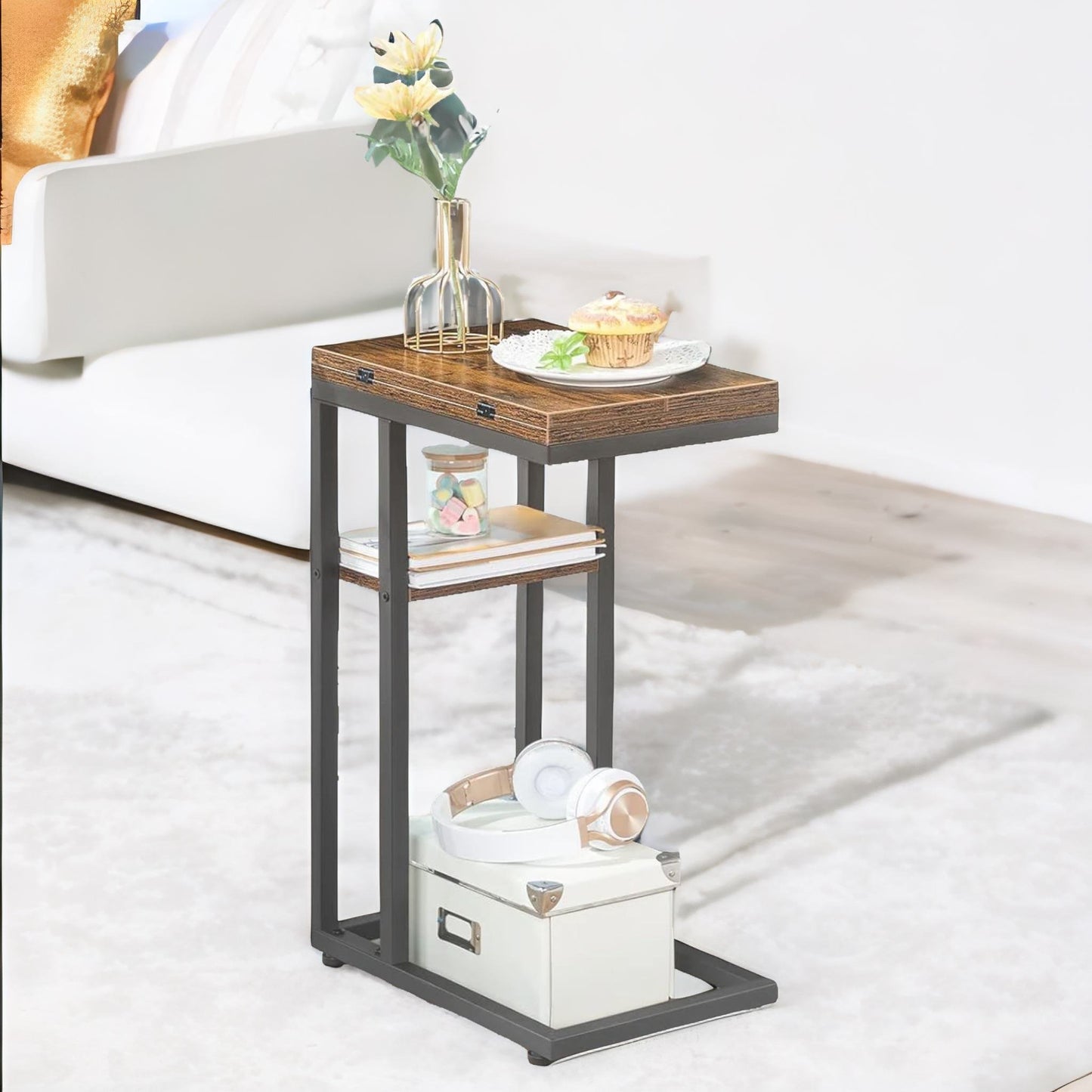 foldable sofa side table