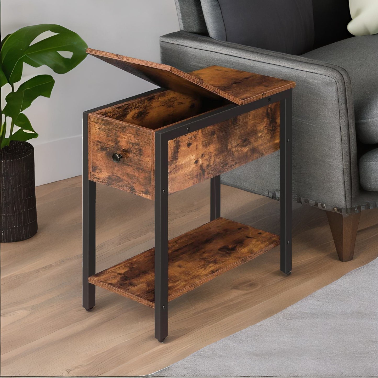 flip top end table