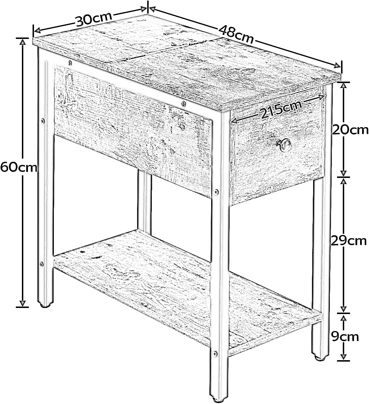 flip top end table