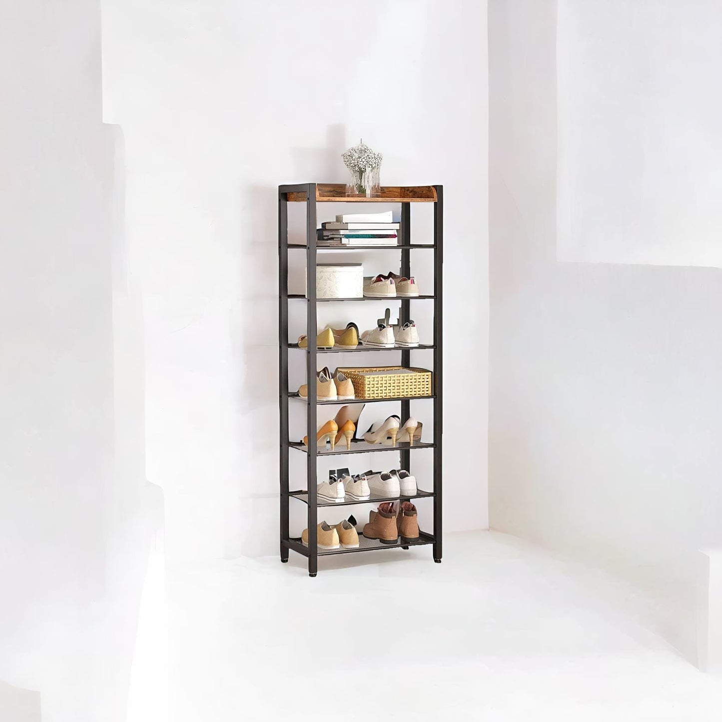 8 tier shoe rack