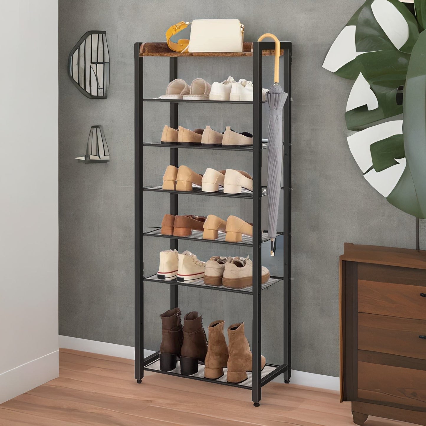 8 tier shoe rack