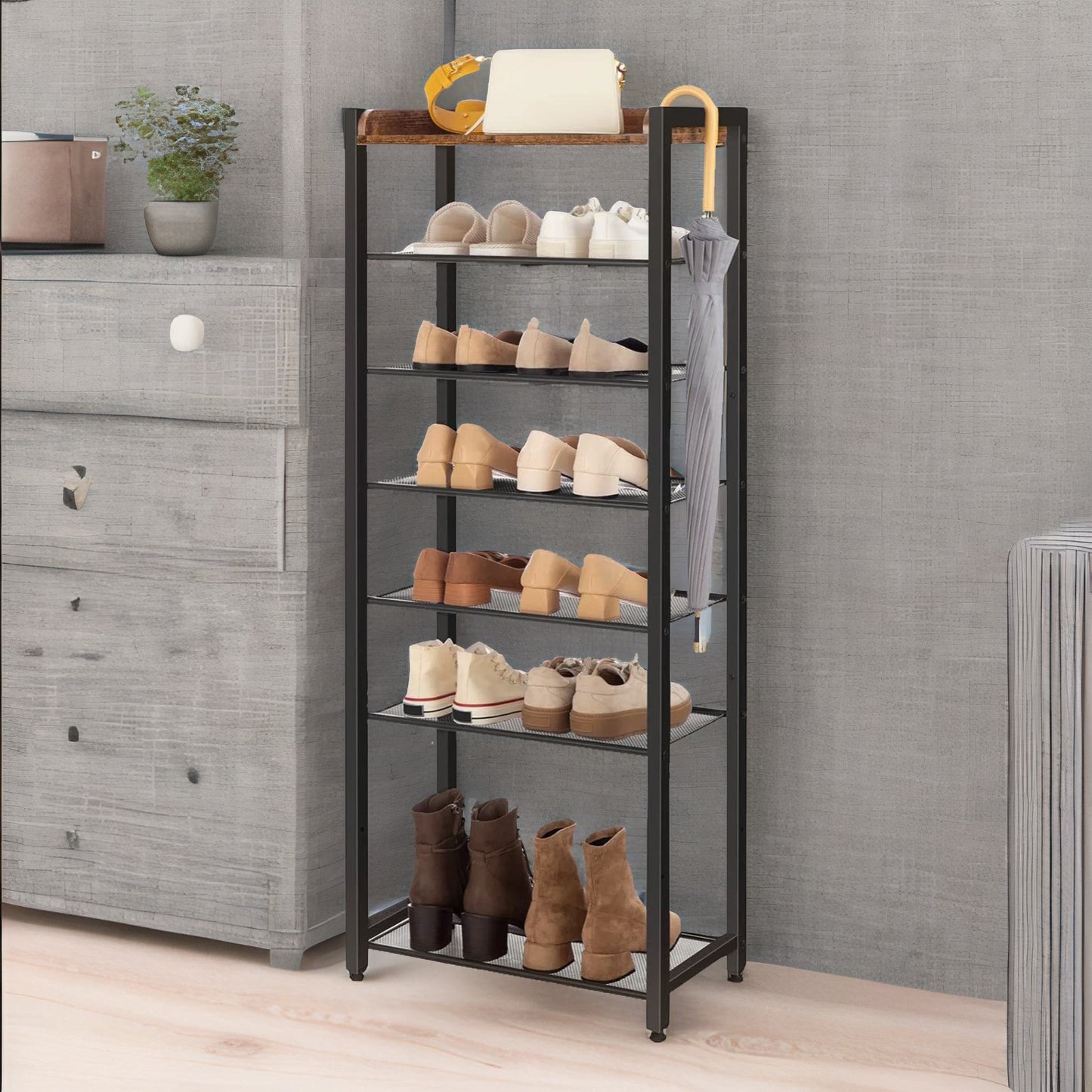 8 tier shoe rack