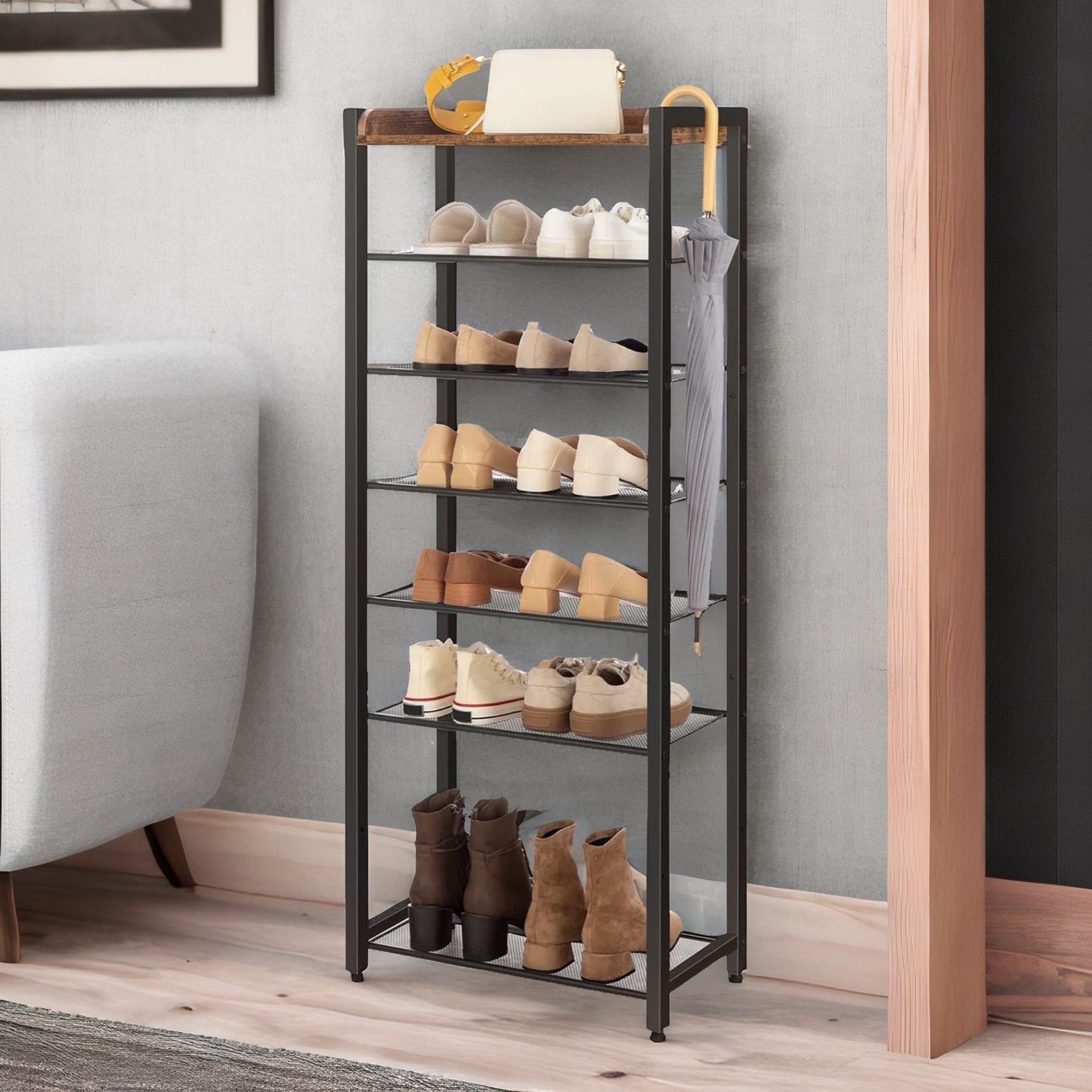 8 tier shoe rack