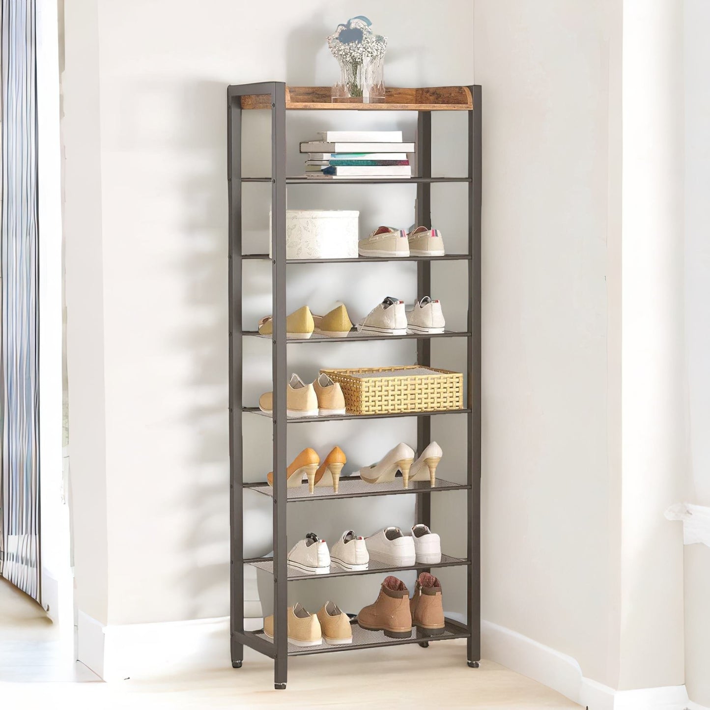 8 tier shoe rack