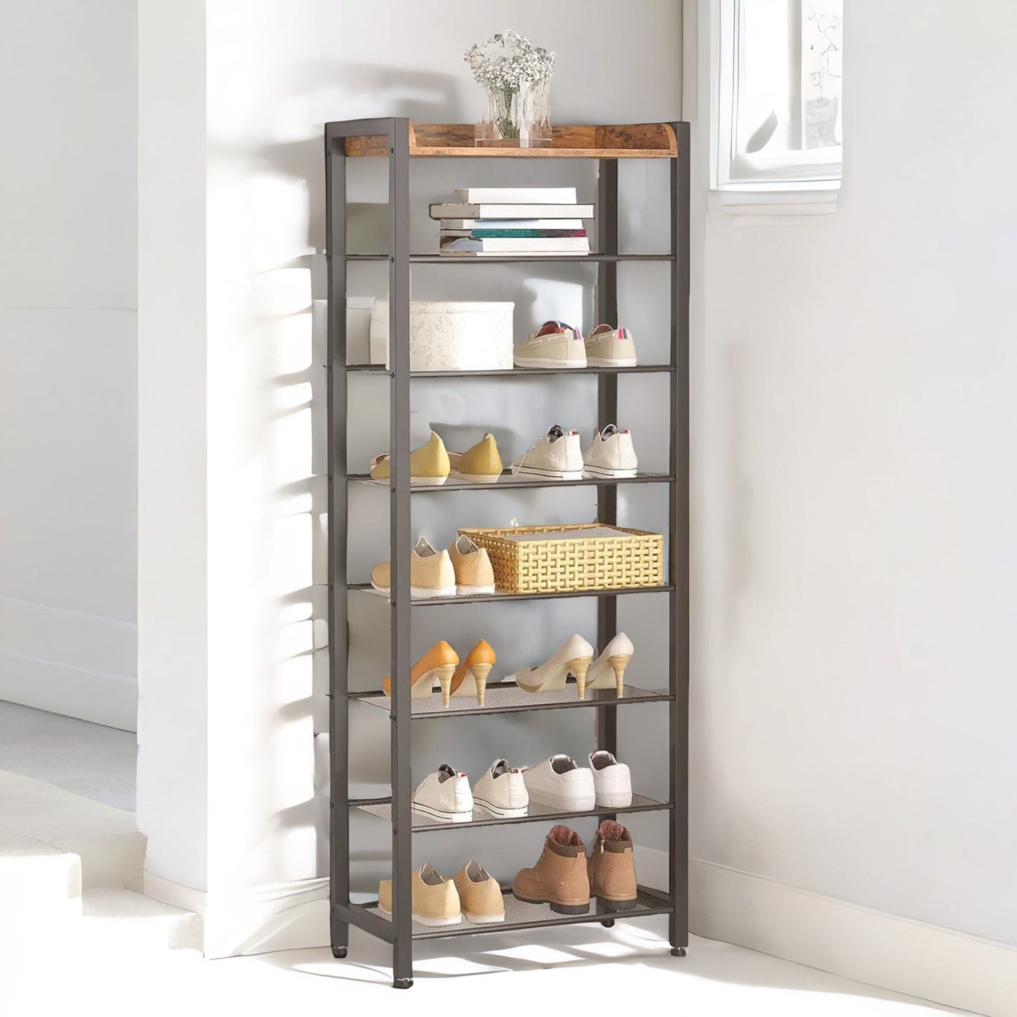 8 tier shoe rack