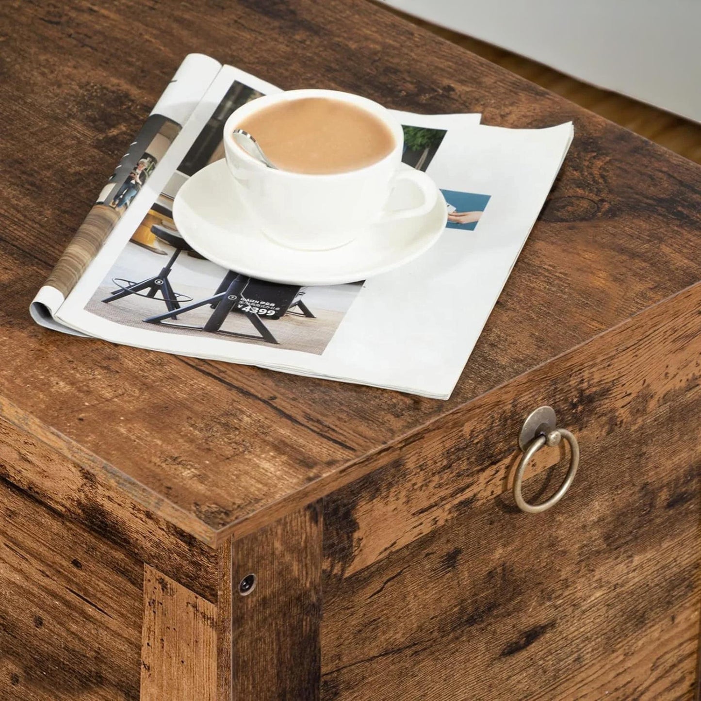 wooden large storage box with lid