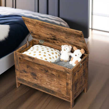 Wooden Large Storage Box with Lid