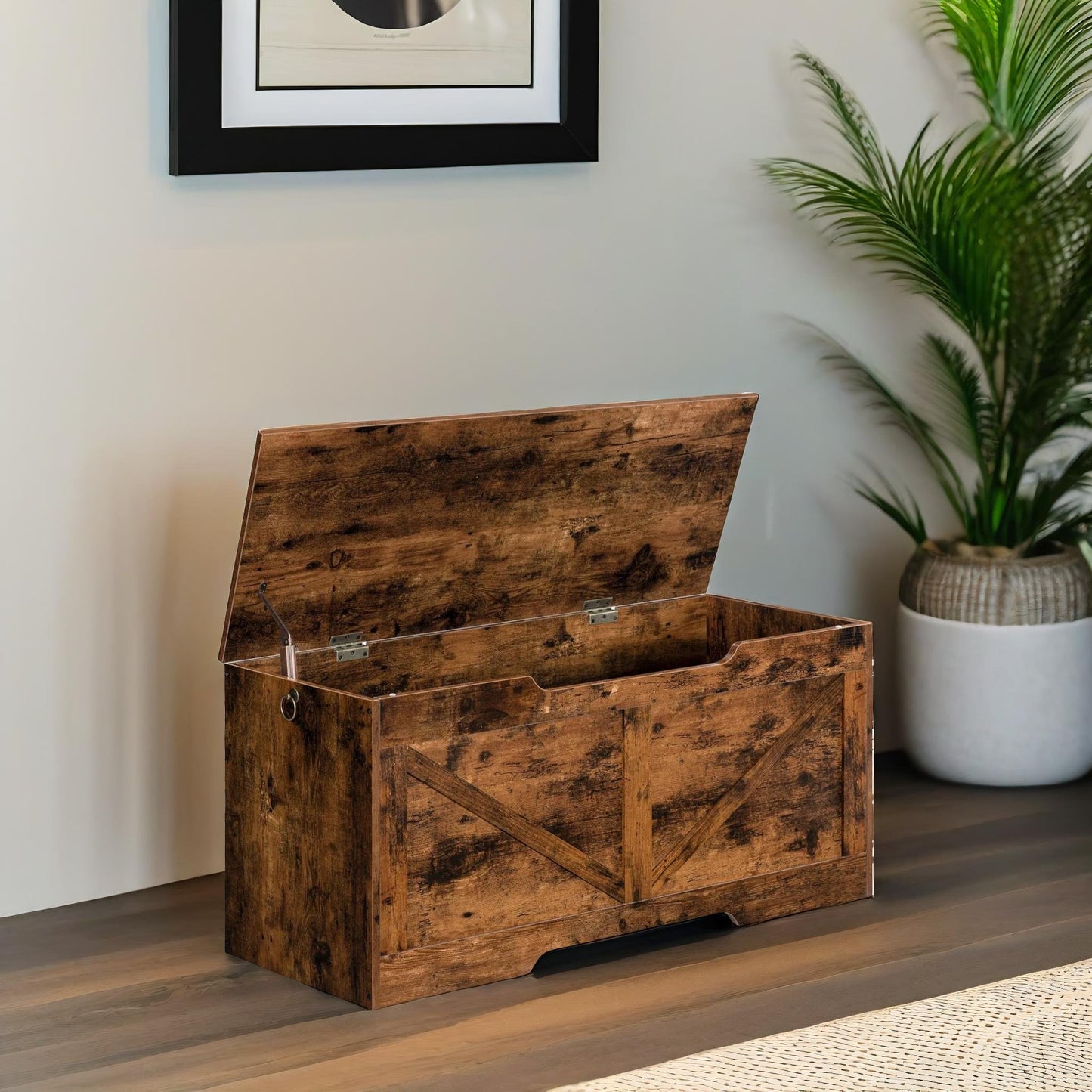 storage bench with lid