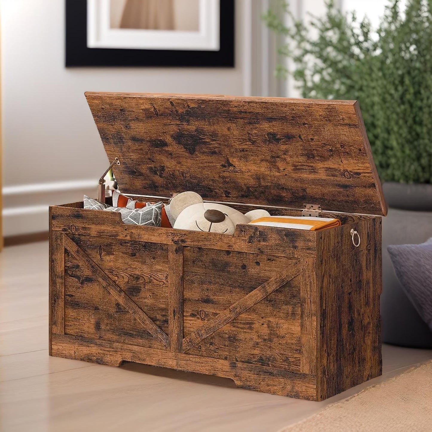 storage bench with lid