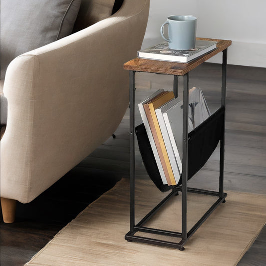 Bedside Table with Magazine Holder Sling