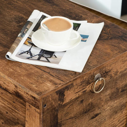 Wooden Storage Trunk With 2 Lids