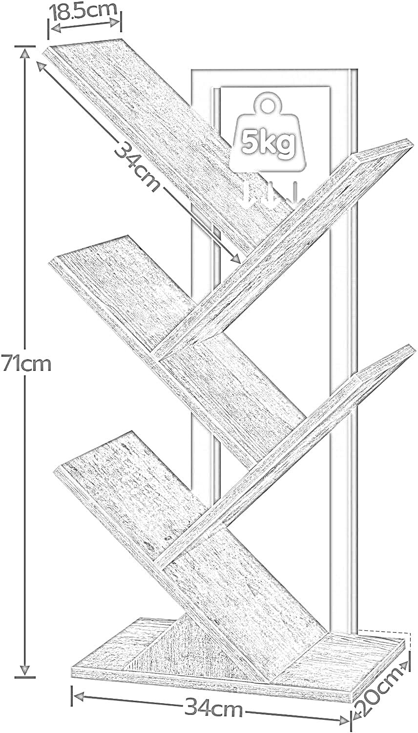 desk tree bookshelf