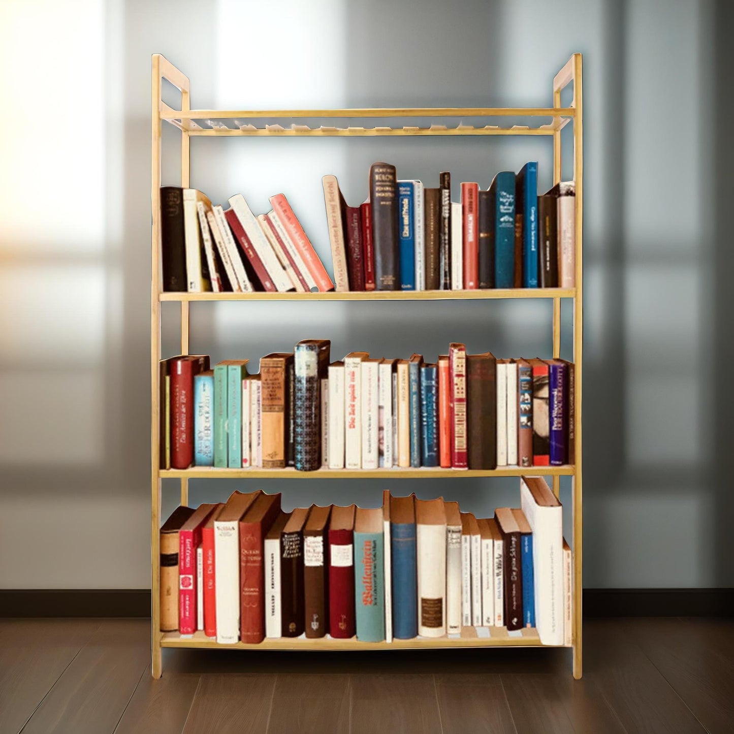 4 tier bamboo shelving rack