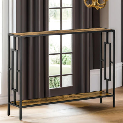 106CM Wide Narrow Console Table Industrial Style