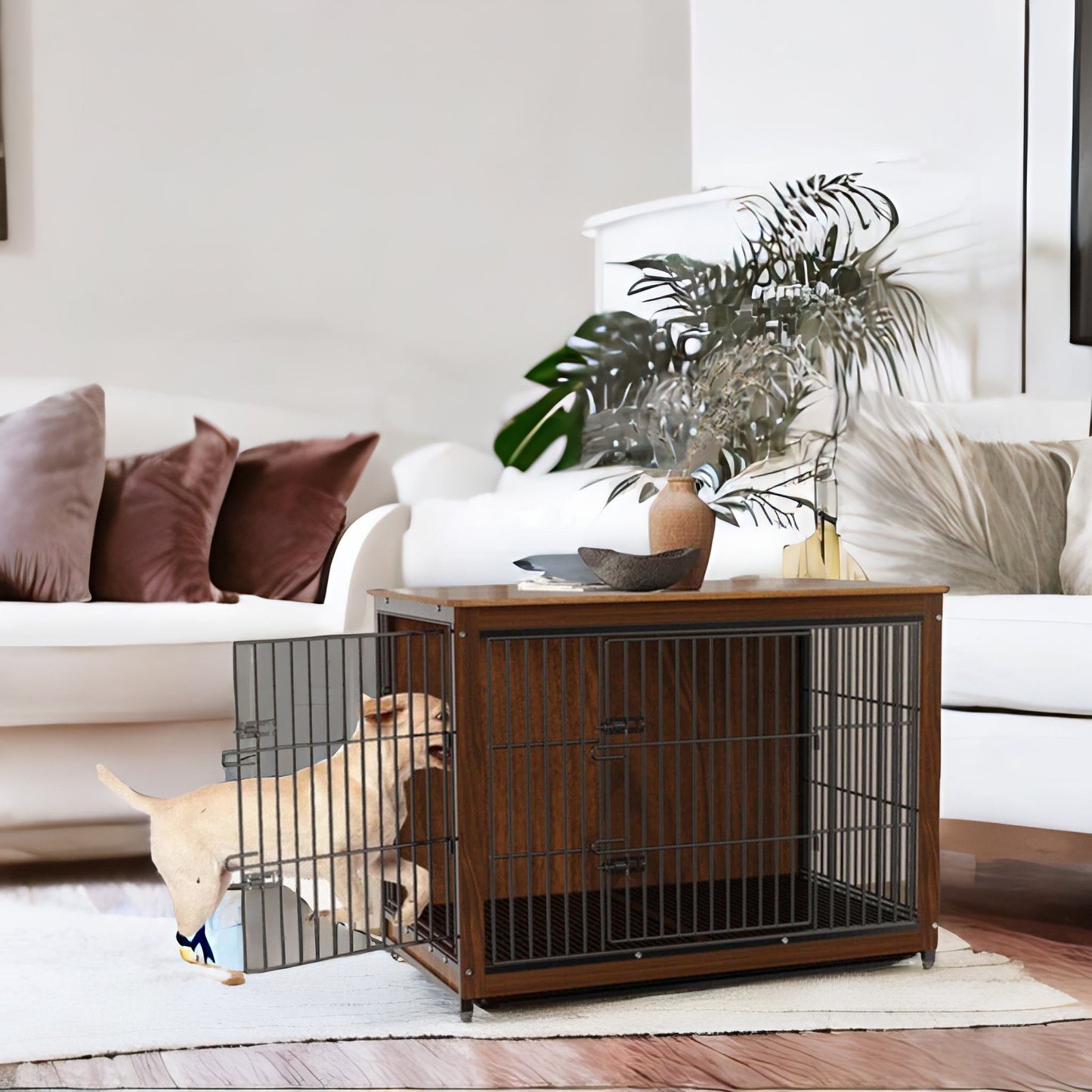 industrial cat litter box enclosure brown