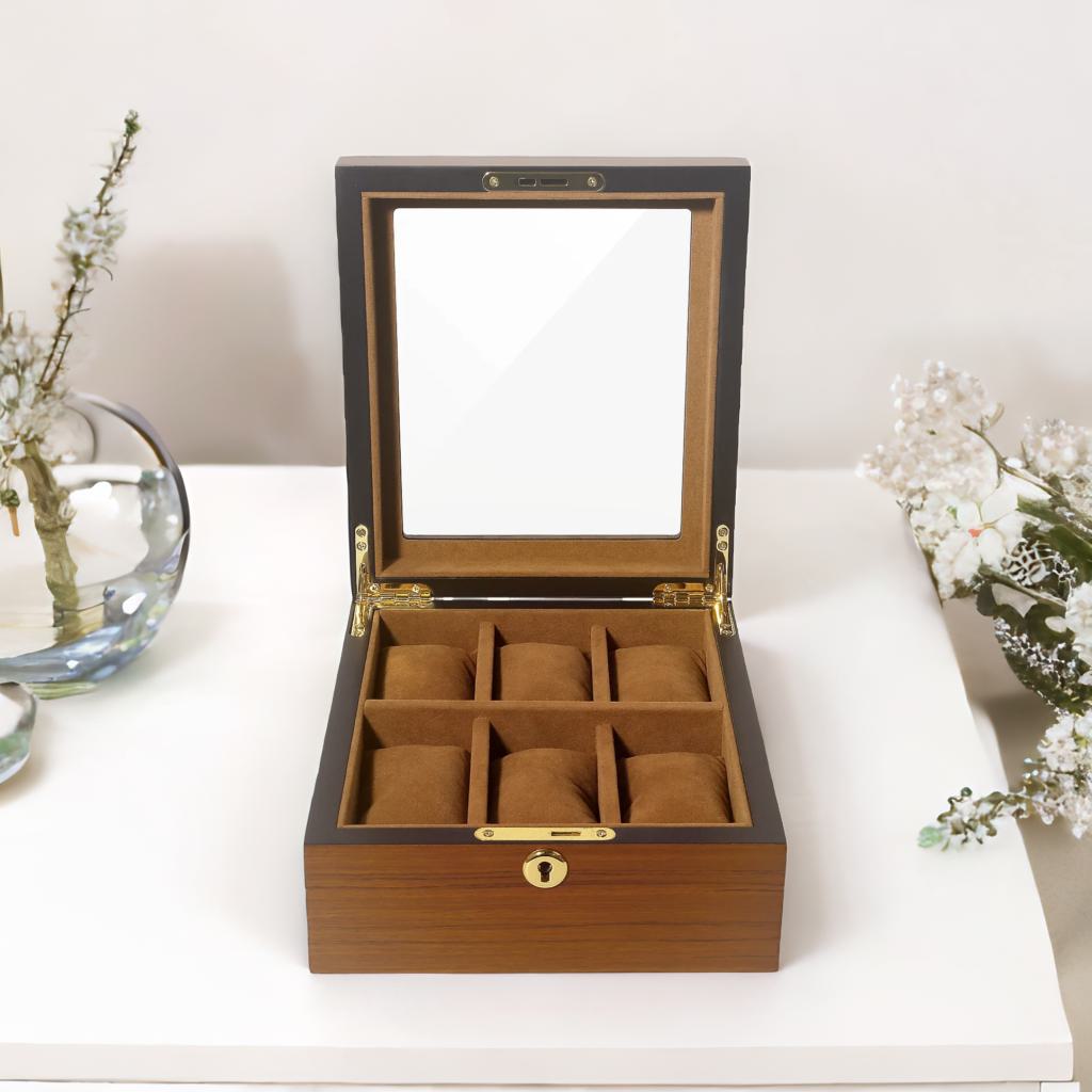 6 Slot Watch Lockable Storage Box | Shop Now | Rafaelo Mobilia