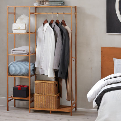 Bamboo 6 Tier Open Wardrobe