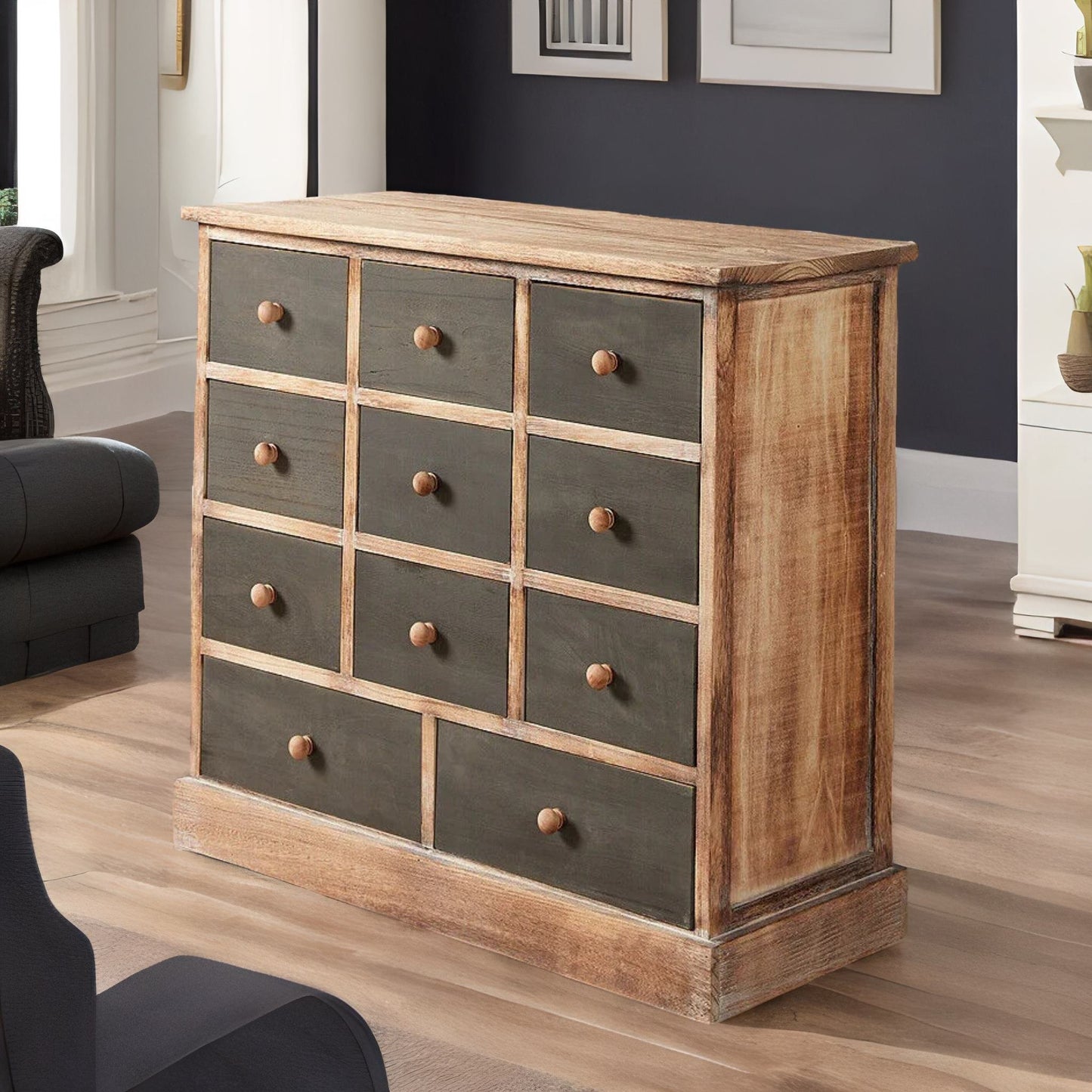 wooden chest of 11 drawers bedroom