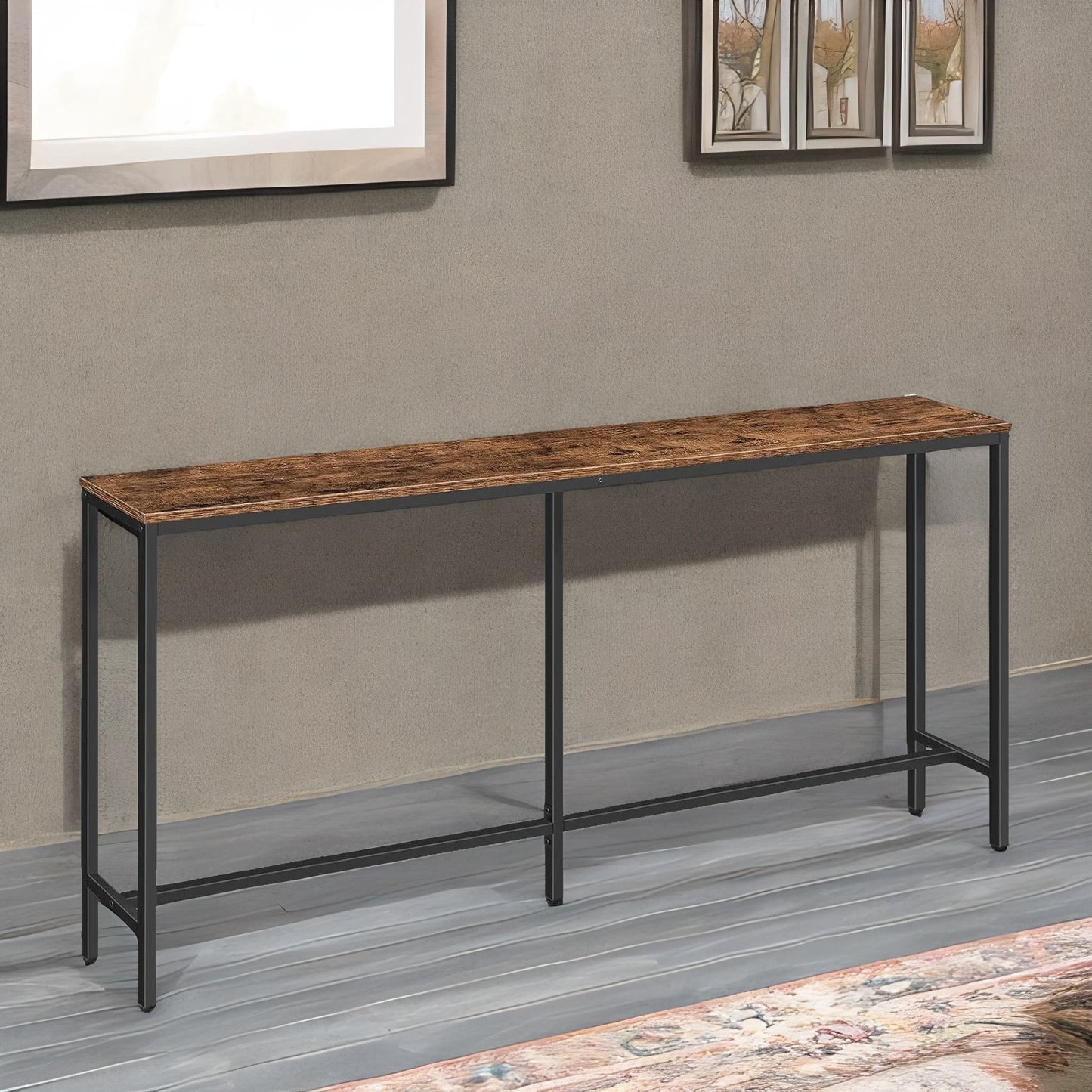 180cm wide narrow & slim console table for hallway