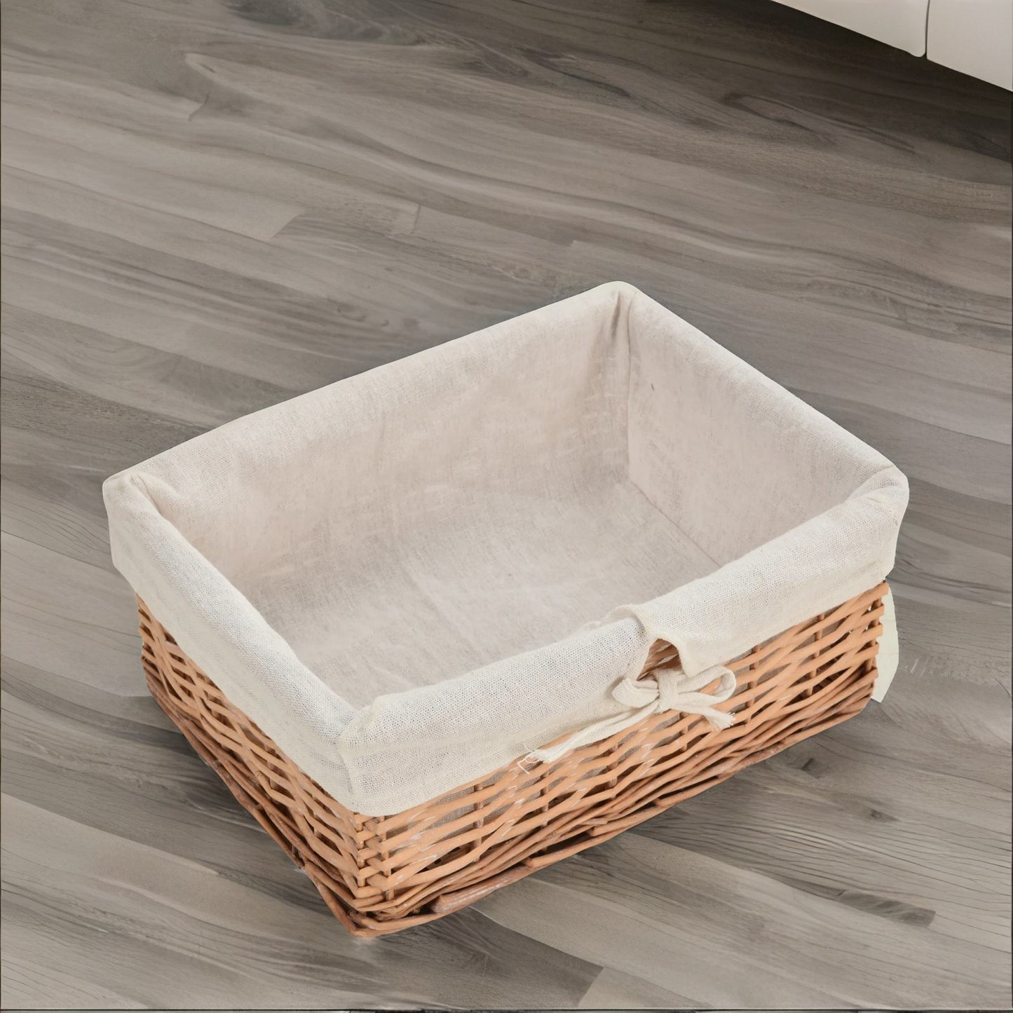 4 drawer wicker basket storage unit