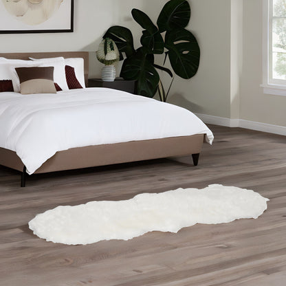 White Faux Fur Rug