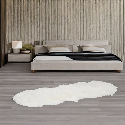 White Faux Fur Rug