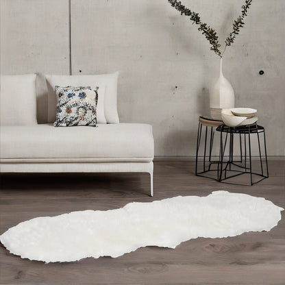 White Faux Fur Rug