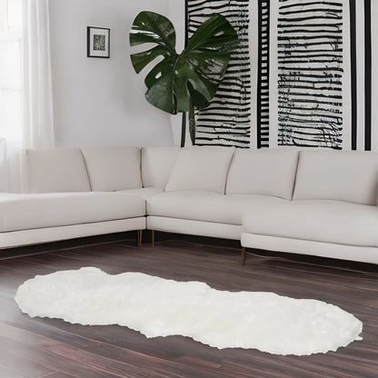 White Faux Fur Rug