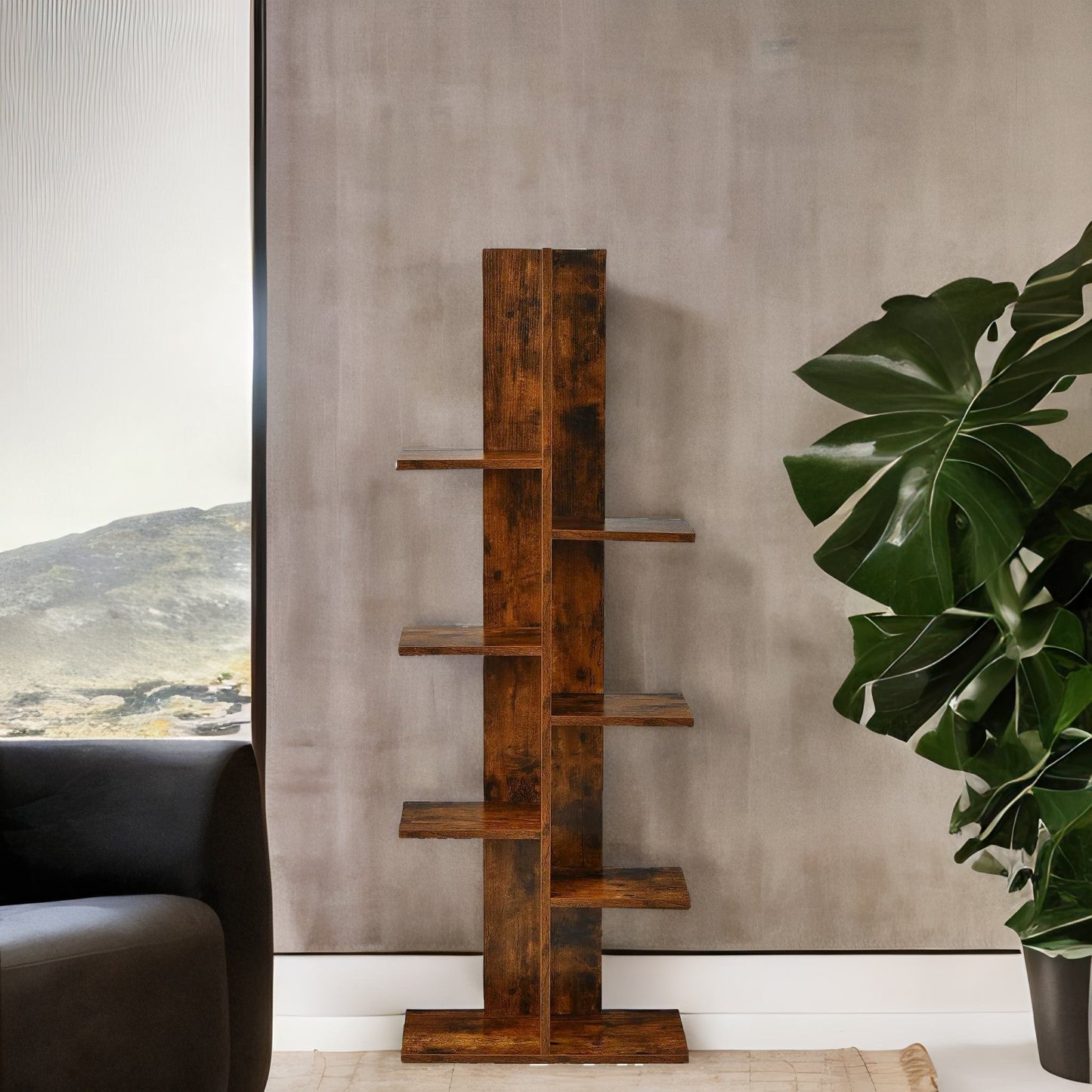 industrial 8 tier free-standing tree display stand