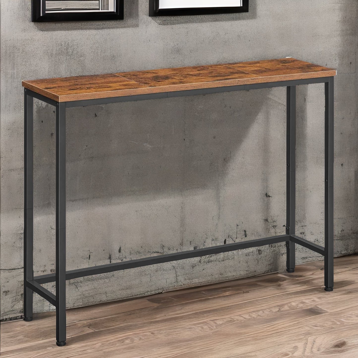 industrial rustic 100cm wide console table