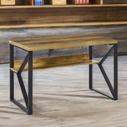 Industrial 120CM Wide Computer Desk With Metal Frame