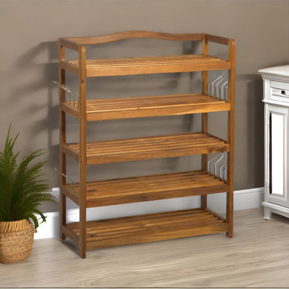 5 Tier Shoe Rack Bamboo