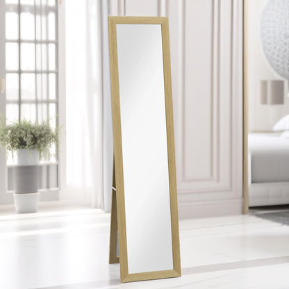 Rustic Full Length Mirror Freestanding Or Hanging Natural