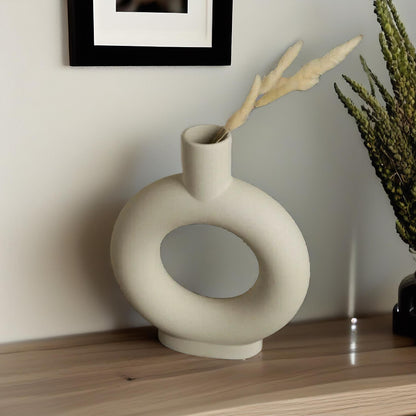 Donut Round Ceramic Vase