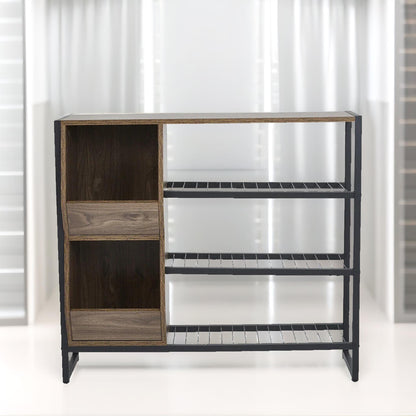 3 Tier Shoe Rack With Open Shelves