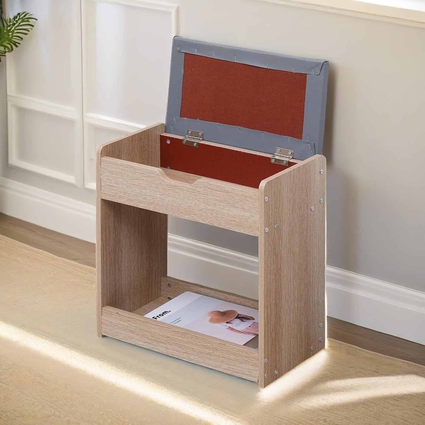 small shoe storage bench with seat & storage