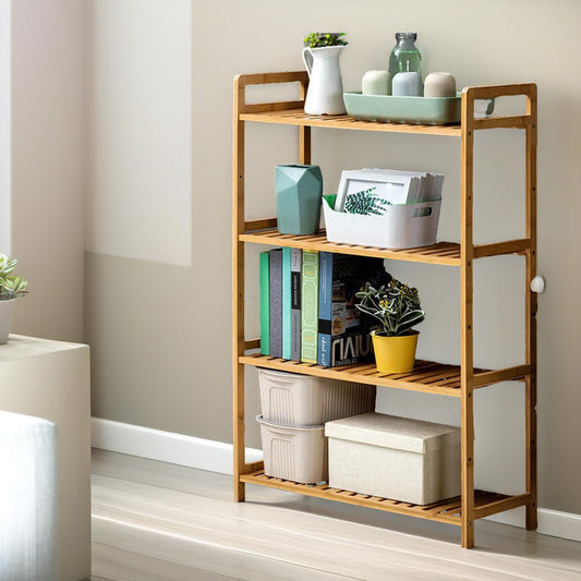 4 Tier Bamboo Shelving Rack