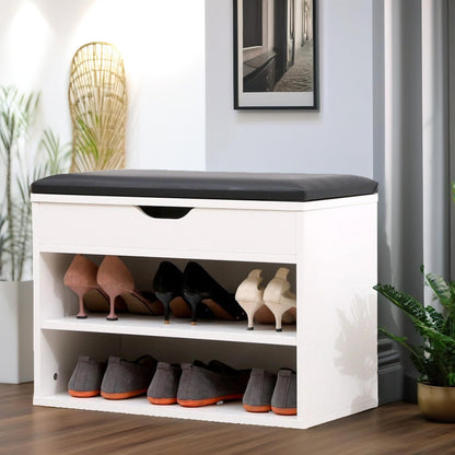 Shoe Storage Bench 60CM White