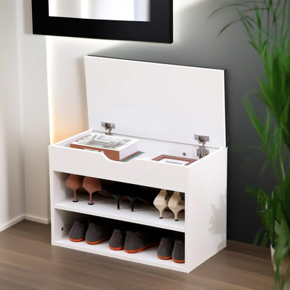 Shoe Storage Bench 60CM White