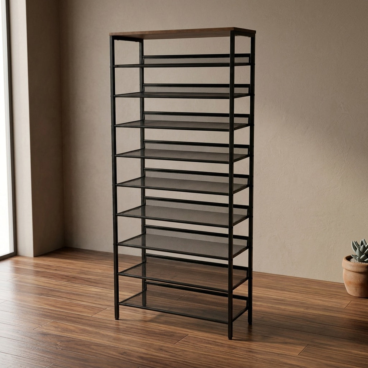10 level shoe storage rack organiser