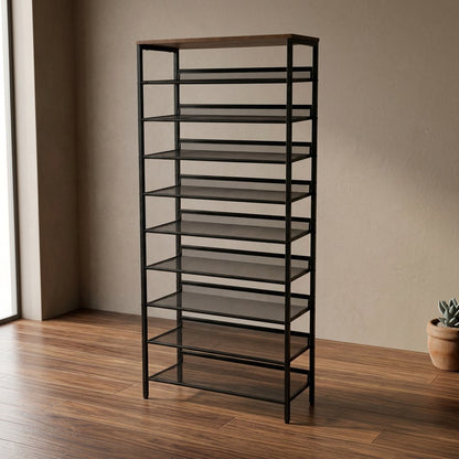 10 Level Shoe Storage Rack Organiser