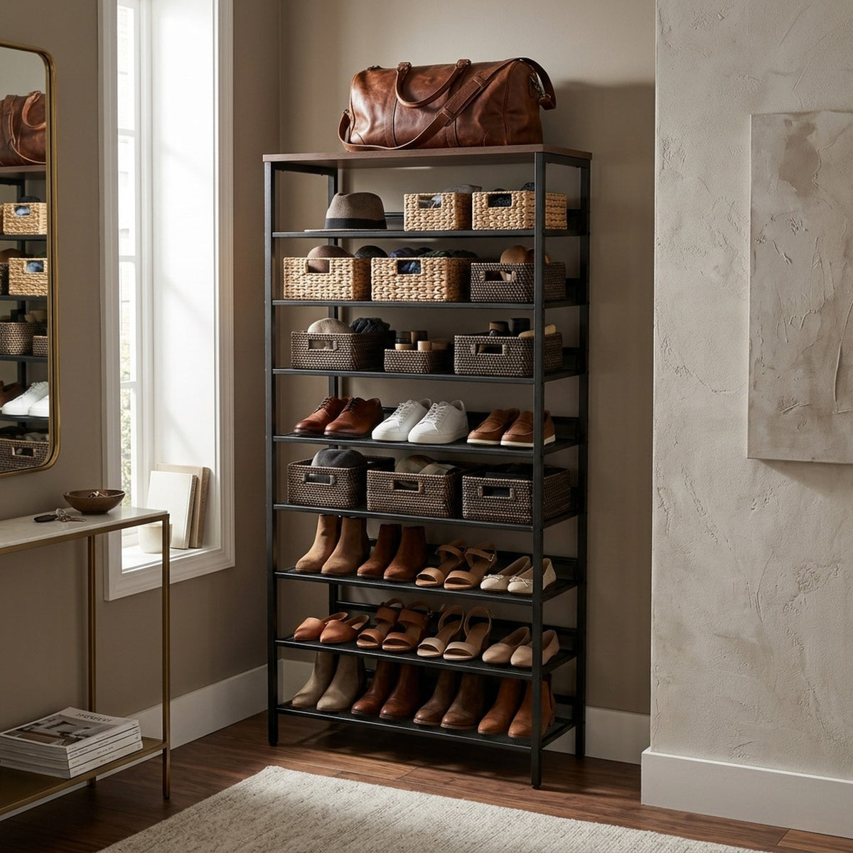 10 level shoe storage rack organiser